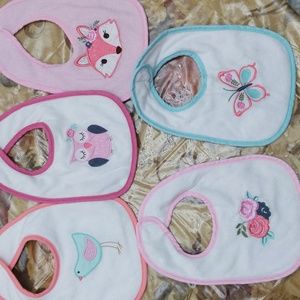 Hudson baby drooler bibs.
